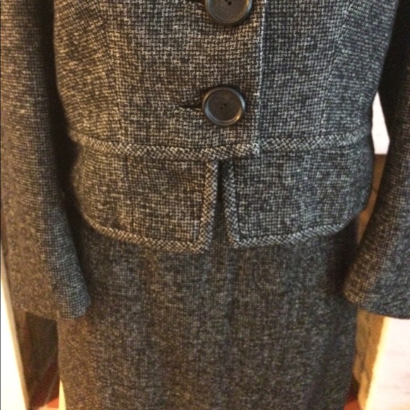 VTG 50’s Couture Black Tweed Jackie O Style Suit - Picture 3 of 8